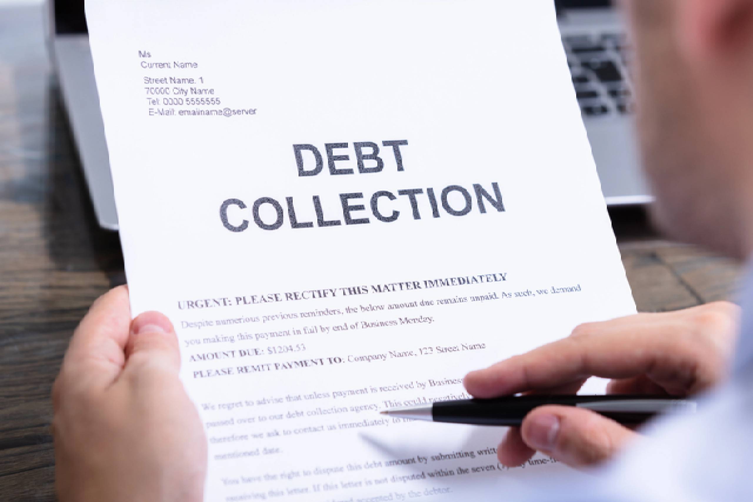 collection fees interest and cost debt collection fees
